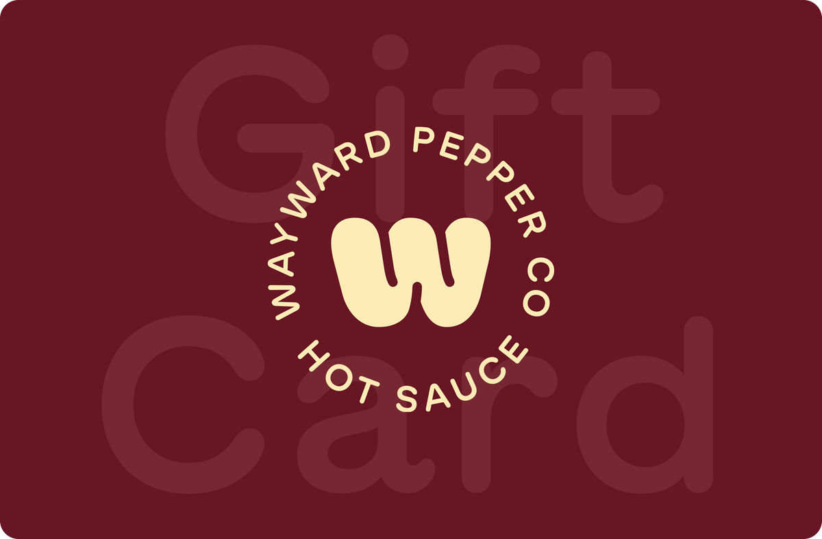 Wayward Pepper Co. digital gift card design