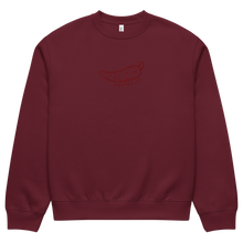 Wayward Embroidered Crewneck in Maroon